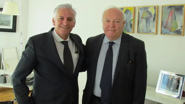 Ministro Moratinos junto Miguel Angel Alvelo