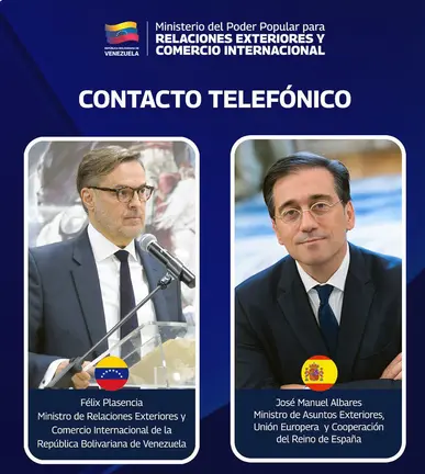 Contacto ministros Venezuela y España 2