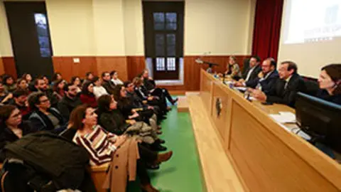  O secretario xeral da Emigración, Antonio Rodríguez Miranda, participa na xornada informativa para os beneficiarios das Bolsas de Excelencia Xuventude Exterior (BEME).