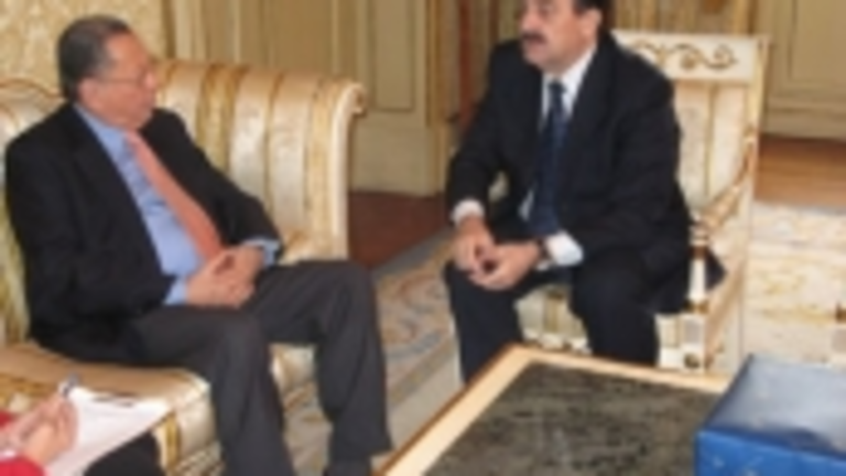 José Eduardo Martell Mejía, con Julián Lanzarote.