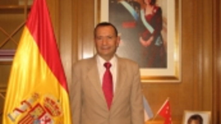 Ramón Carballo, en la Casa de Madrid de Buenos Aires.