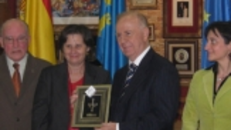 Ramos, en el Centro Asturiano de M&aacute;laga.