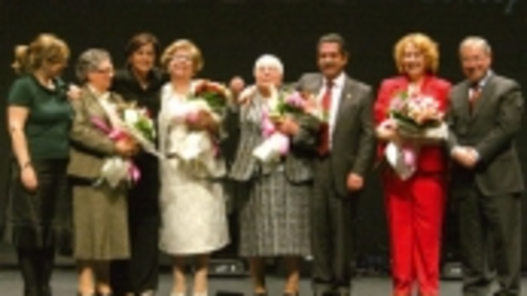 Revilla y Gorostiaga, en el homenaje.