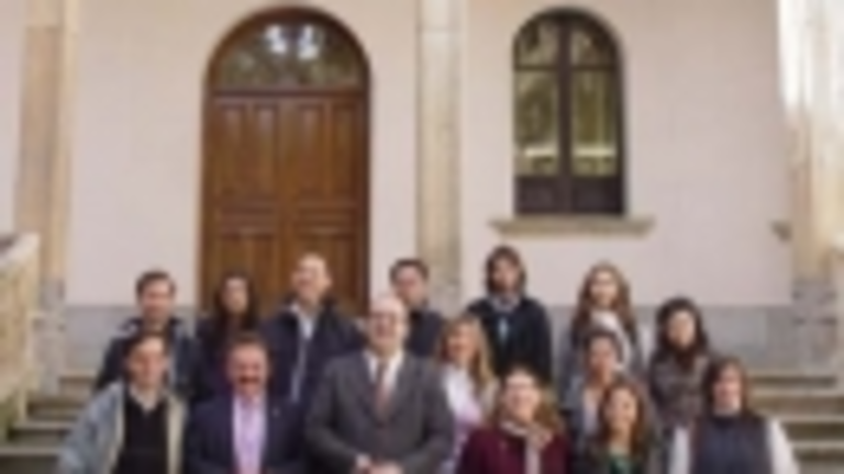 Los jóvenes argentinos, durante su estancia en la Diputación de Salamanca.