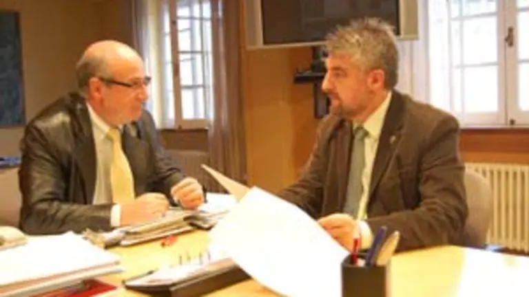 Manuel Luis Rodr&iacute;guez y Carlos Ames, la pasada semana. 