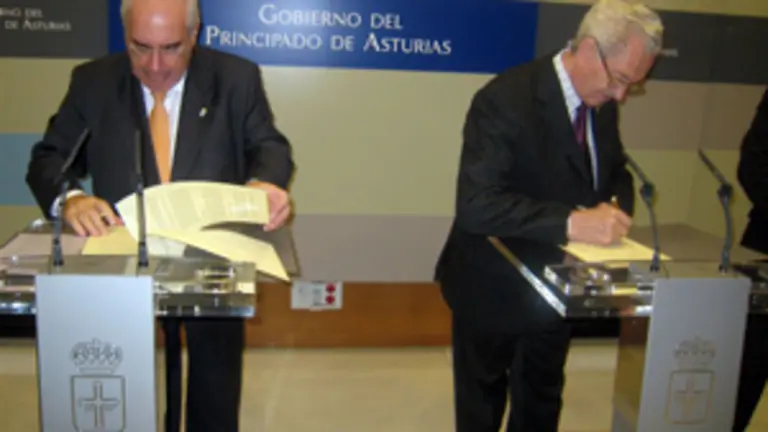  Areces y Nespral firman el convenio.