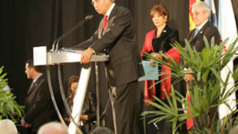 P&eacute;rez Touri&ntilde;o en el Centro Gallego de Buenos Aires, en octubre de 2007.