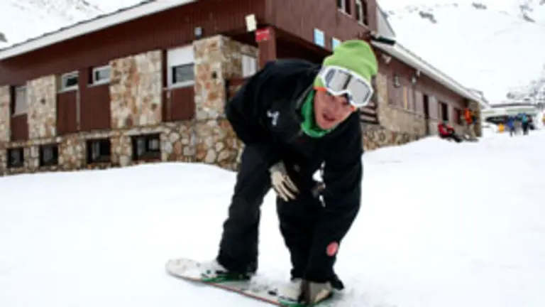 Alejandro Rodríguez, durante este invierno en la estación madrileña de San Isidro. 