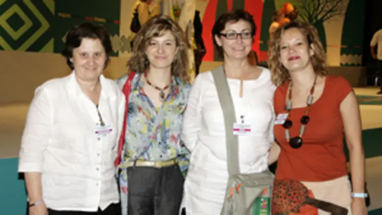  La consejera Ramos, la ministra Bibiana A&iacute;do, la diputada Mariv&iacute; Monteser&iacute;n y la secretaria de Estado Leire Paj&iacute;n.