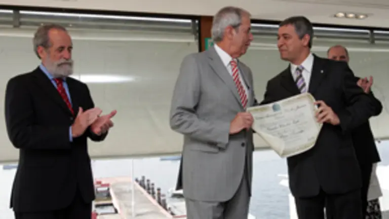 El presidente, durante la reuni&oacute;n con los empresarios.