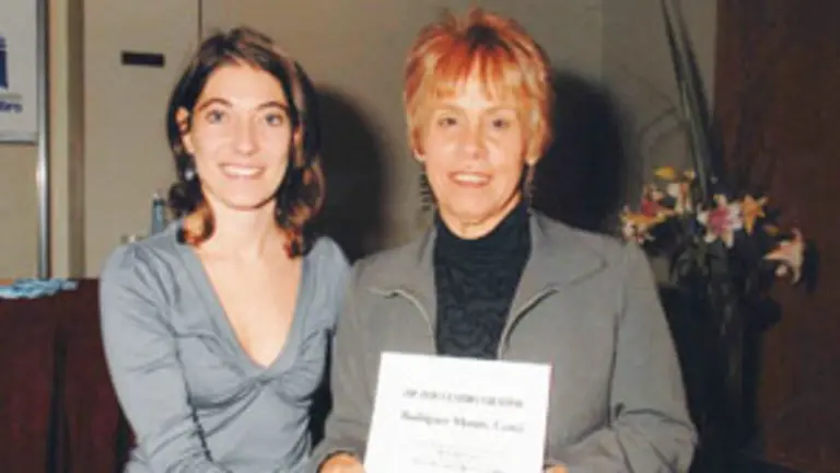  ‘Cenci’ Rodríguez, con la editora Mariela Fernanda Aquilano.