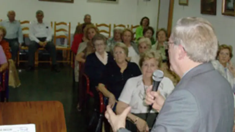  Un momento de la conferencia en la Casa de Soria en Madrid.