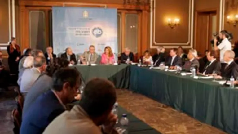  Touri&ntilde;o presidente uno de los actos del Encuentro.