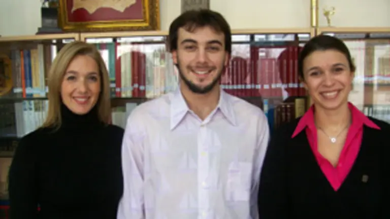  Lucía Pedrós, Nahuel Quimey y Leticia Abbadié.