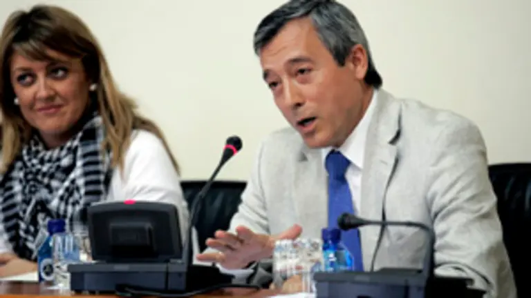  Fern&aacute;ndez Mato, durante su comparecencia en la Comisi&oacute;n de Asuntos Europeos del Parlamento de Galicia.