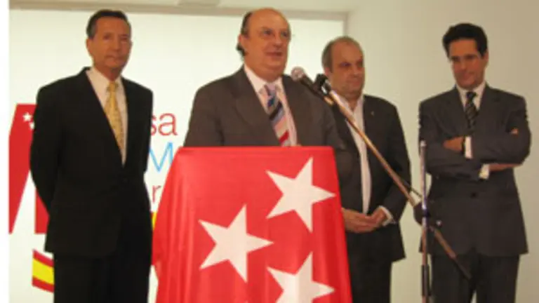  Ramón Carballo, Santiago Fisas, Hernán Lombardi y Rodrigo Carcer, en la inauguración de la exposición.
