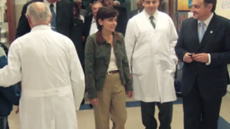  Rubio, en su &uacute;ltima visita al Hospital del Centro Gallego.