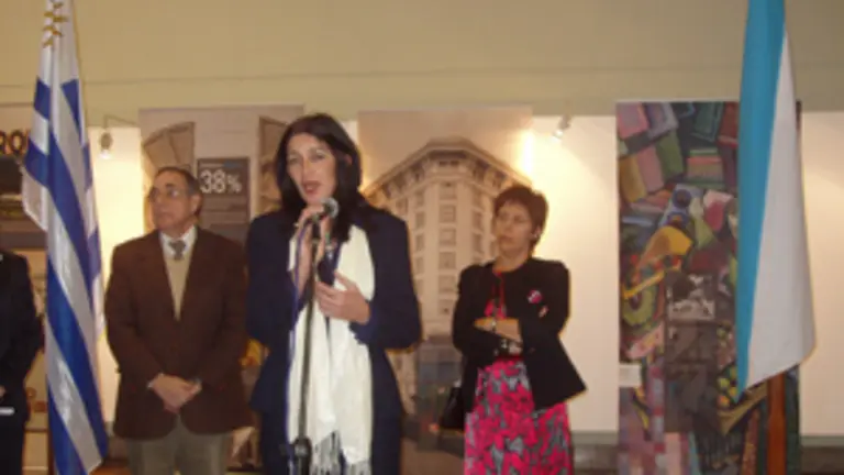  La intendenta Hyara Rodr&iacute;guez, en la presentaci&oacute;n de la exposici&oacute;n &lsquo;O sorriso de Daniel&rsquo;.