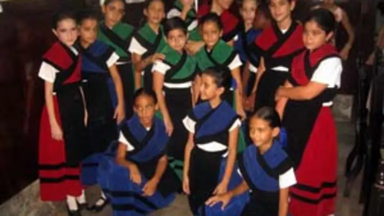  El cuerpo de baile actu&oacute; en la velada.