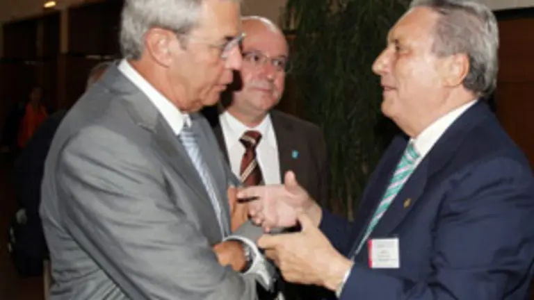  Antas Fraga, con Touri&ntilde;o y Manuel Luis Rodr&iacute;guez, en foto de archivo.