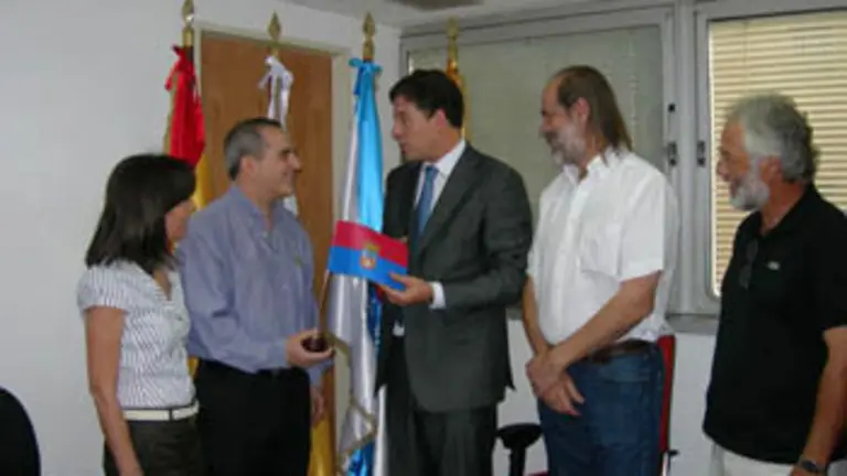  Besteiro, durante uno de los actos en Venezuela.