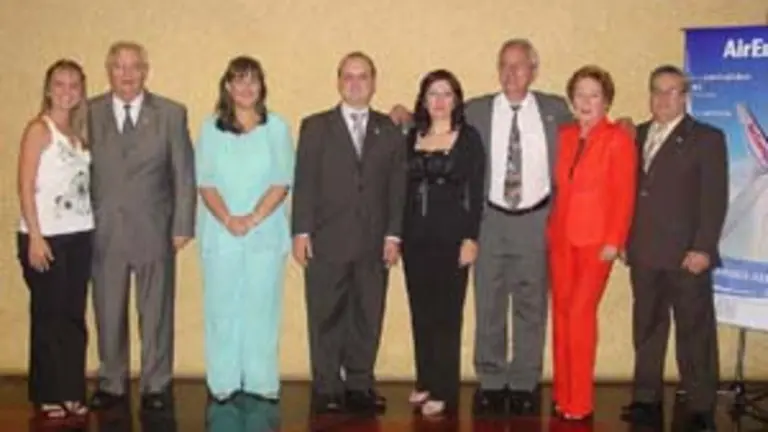 Directivos de la Asociaci&oacute;n durante la fiesta del pasado fin de semana. 