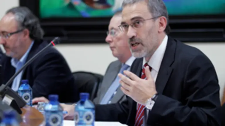  Gumersindo Guinarte, durante su comparecencia en la Comisi&oacute;n de Econom&iacute;a.