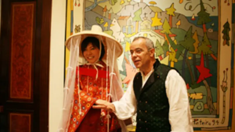  La concejal de Turismo de Tanabe y el de Turismo de Santiago de Compostela.