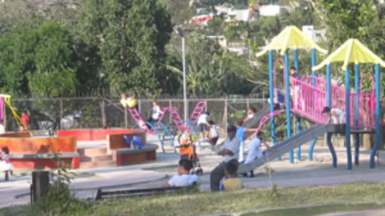  Una de las zonas recreativas del Parque de San Jos&eacute;, inaugurado en Santa Tecla.