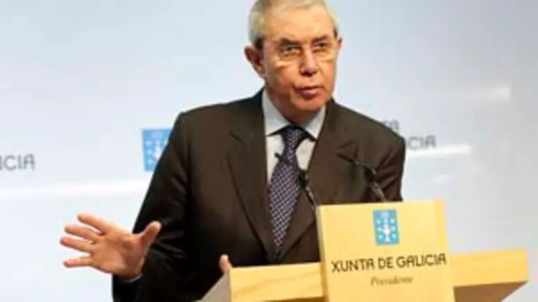  El presidente Touri&ntilde;o, durante la rueda de prensa posterior al Consello de la Xunta.