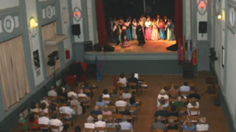  Vista general de la representación de la gala de la zarzuela.