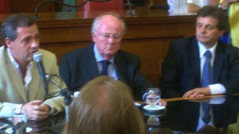 De izda. a dcha., Marcelo Artime, Antonio Cabrales y Gustavo Pulti.