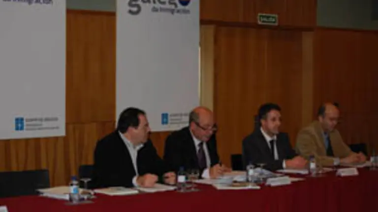 Rodr&iacute;guez, durante su intervenci&oacute;n en la reuni&oacute;n del Consello Galego da Inmigraci&oacute;n.