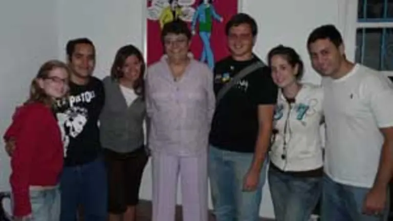  Soneira con integrantes del PSOE en Venezuela.