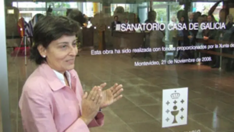  Rubio, durante la inauguraci&oacute;n de nuevas instalaciones en la Casa Galicia de Montevideo, en noviembre de 2008.