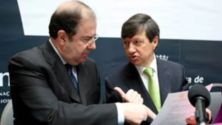  Juan Vicente Herrera y el presidente de la región Norte de Portugal, Carlos Lage.