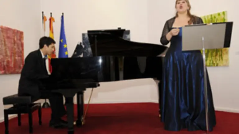  Los j&oacute;venes m&uacute;sicos argentinos, durante el concierto en la Casa de Galicia de Madrid.