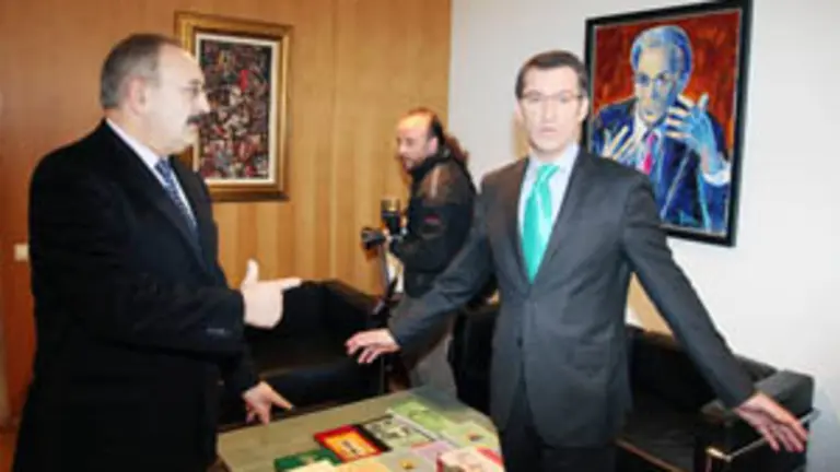  Feij&oacute;o con Ram&oacute;n Villares, presidente del Consello da Cultura Galega.