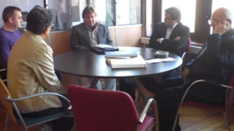 Un momento del encuentro con el vicepresidente del Consejo del Poder Popular de La Habana.