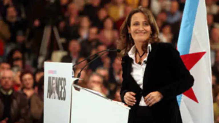  Teresa T&aacute;boas, durante un acto de la &uacute;ltima campa&ntilde;a electoral.