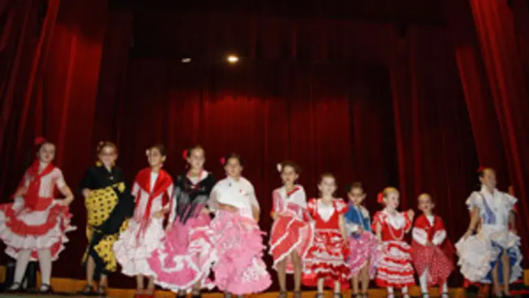  Los grupos folcl&oacute;ricos bailaron piezas de flamenco, jota vasca o mu&ntilde;eira gallega. 