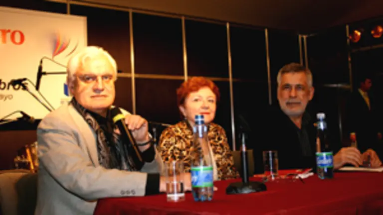  V&iacute;ctor Freixanes, Mar&iacute;a Rosa Lojo y Xavier Docampo