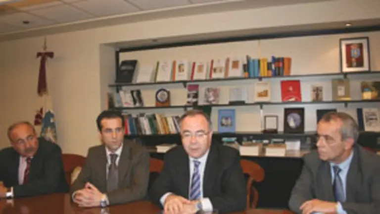  De izda. a dcha., Jos&eacute; Luis Garc&iacute;a, Manuel Cao Fern&aacute;ndez, Jos&eacute; S&aacute;nchez Bugallo y Jos&eacute; Iglesias.