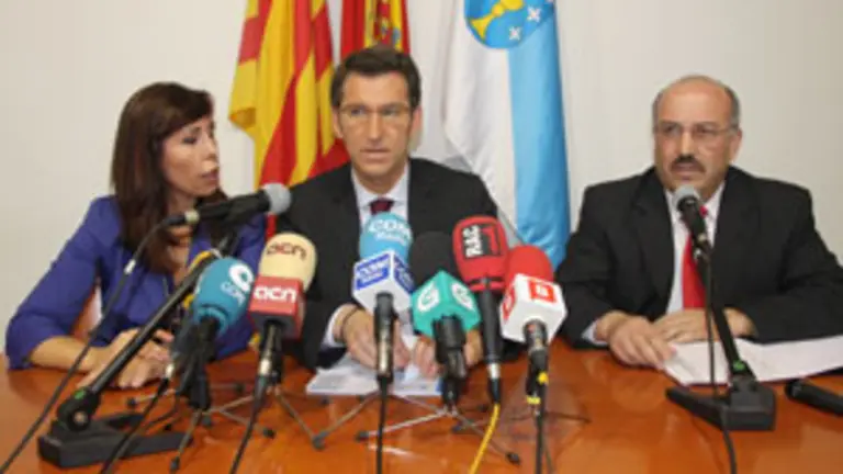 O presidente Feij&oacute;o, durante a s&uacute;a intervenci&oacute;n.