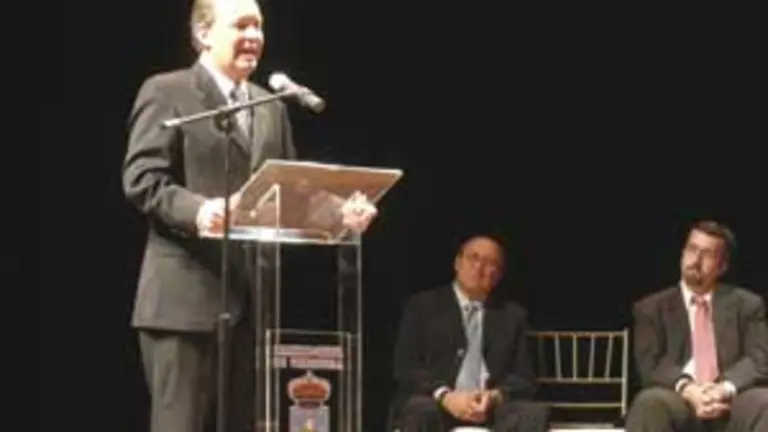  El 40&ordm; presidente de la HGV, Antonio Pi&ntilde;&oacute;n Mart&iacute;n, durante su discurso.