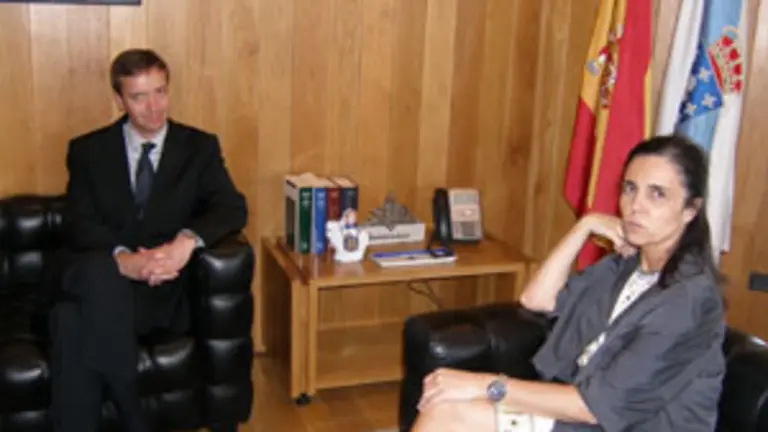  Pilar Rojo y Gonzalo Konche Pizzorno, durante su encuentro de la semana pasada.