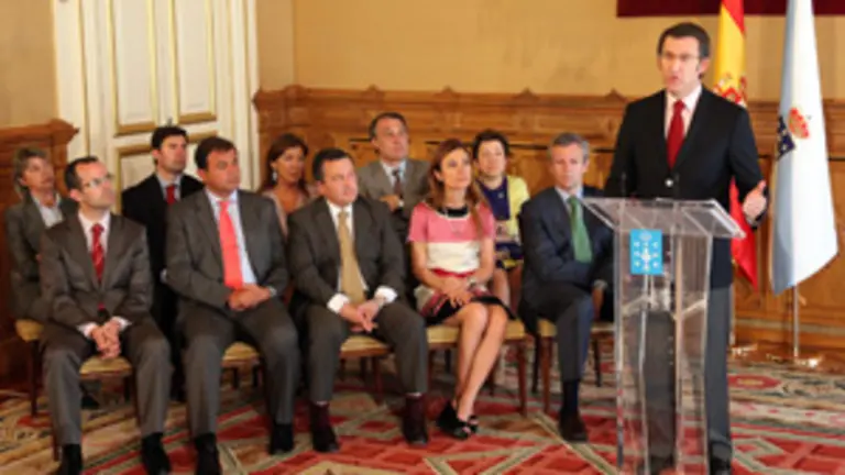  Feij&oacute;o hizo balance de los &lsquo;cien d&iacute;as&rsquo; de gobierno en presencia de los conselleiros.
