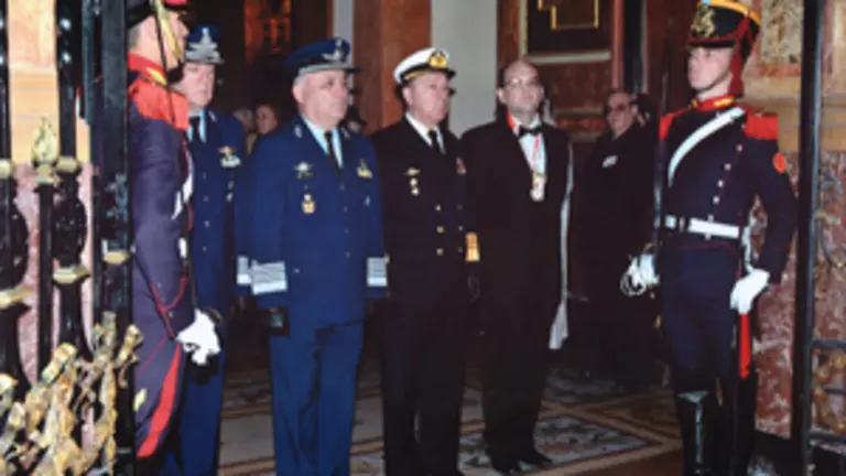  José Rodríguez Velasco, durante el homenaje en el Instituto Sanmartiniano.