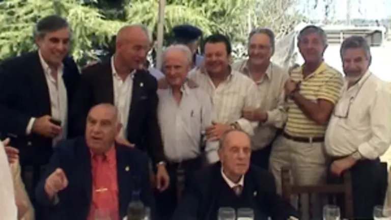  Fraga, con el resto de responsables del PP. 