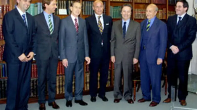  Camba y Gamallo, durante la visita al Consejo Argentino para las Relaciones Internacionales (CARI).